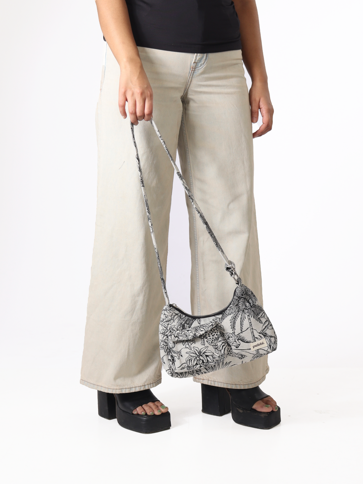 The Tiger Cloth Baguette Bag
