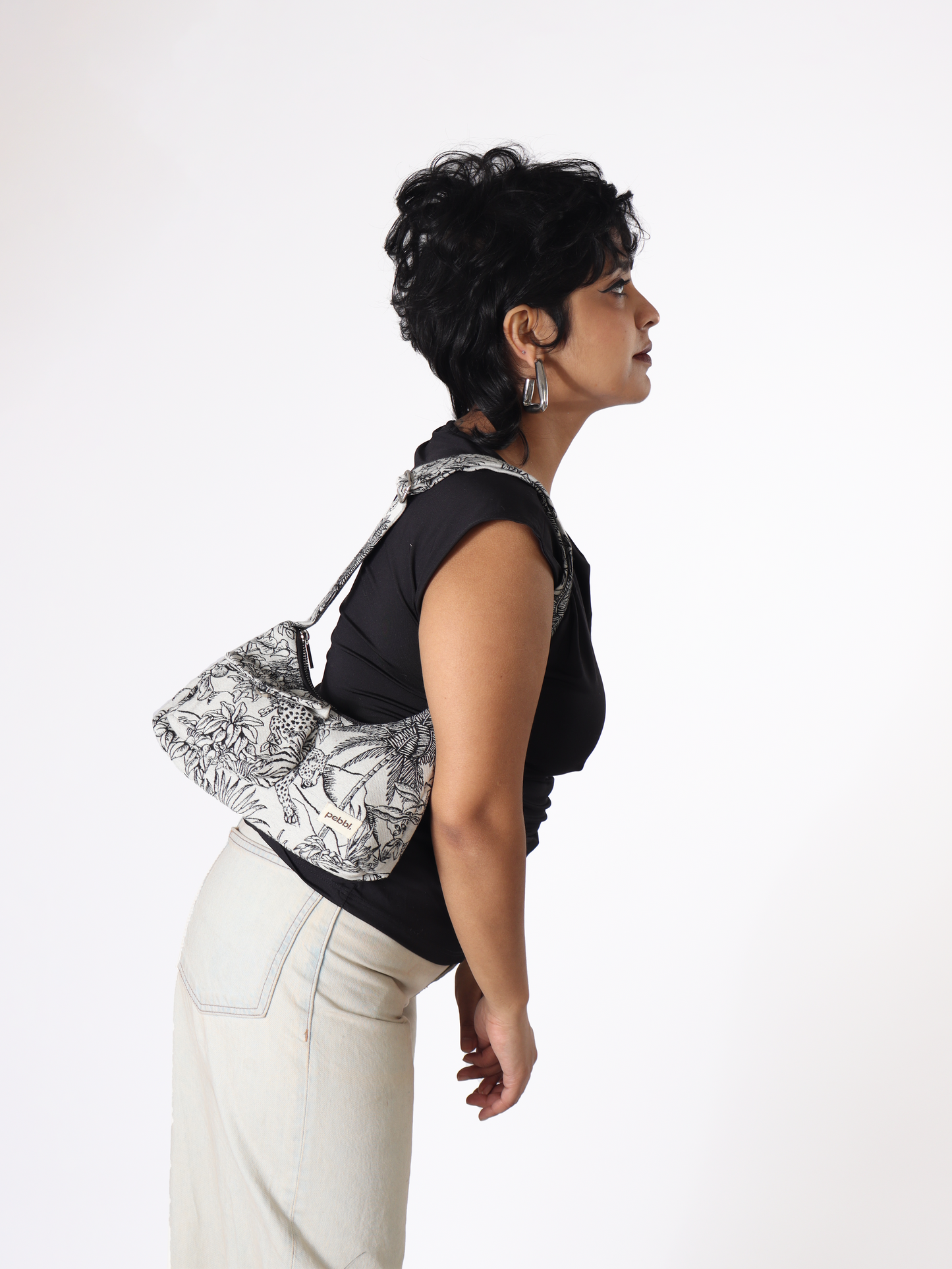 The Tiger Cloth Baguette Bag