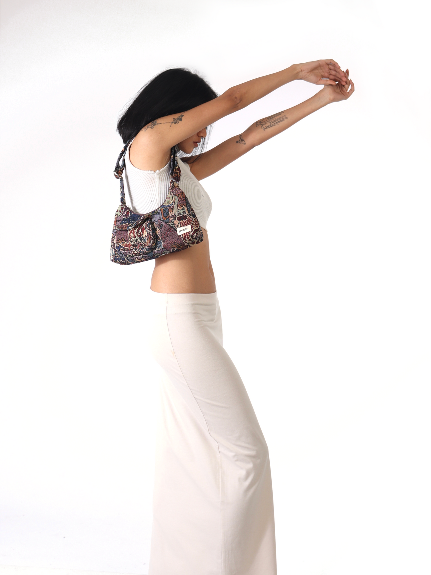The Cats Cloth Baguette Bag