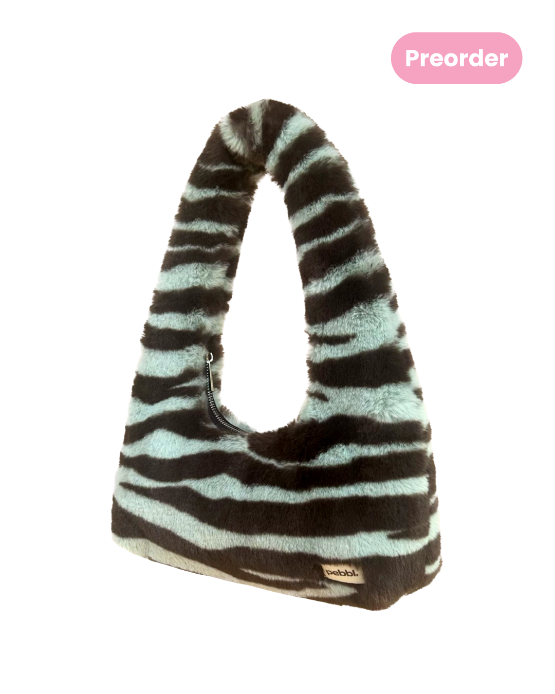 Zebra Hobo Baguette Bag