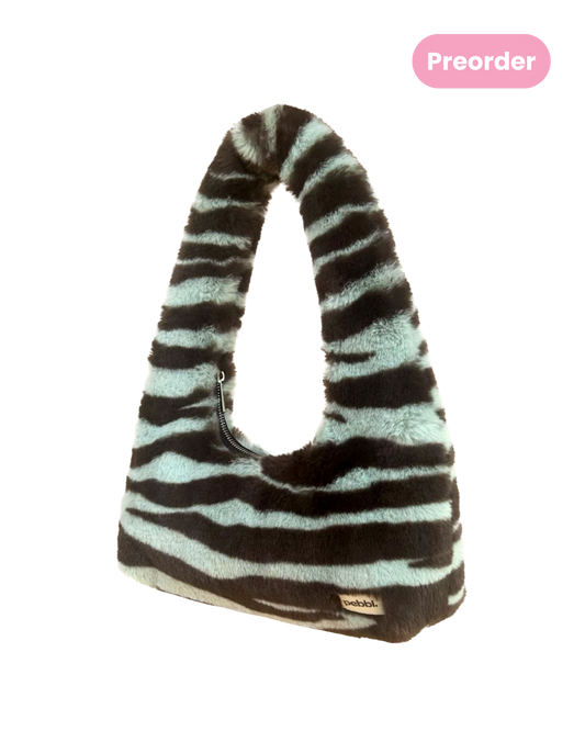 Zebra Hobo Baguette Bag