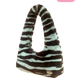 Zebra Hobo Baguette Bag