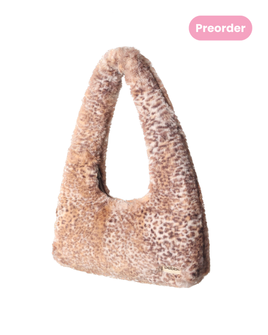 Brown Cheetah Hobo Baguette