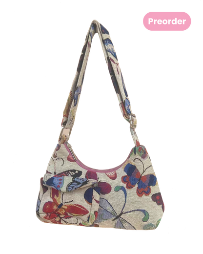 The Butterfly Cloth Baguette Bag
