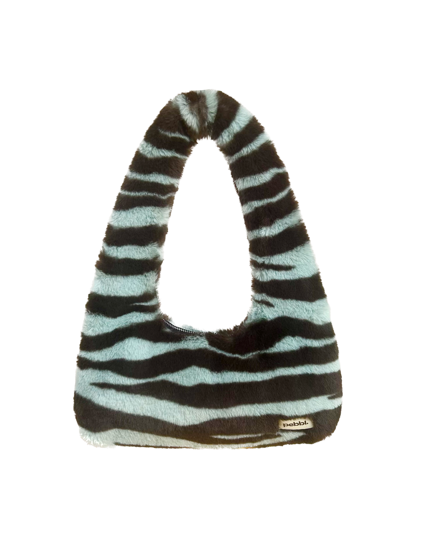 Zebra Hobo Baguette Bag