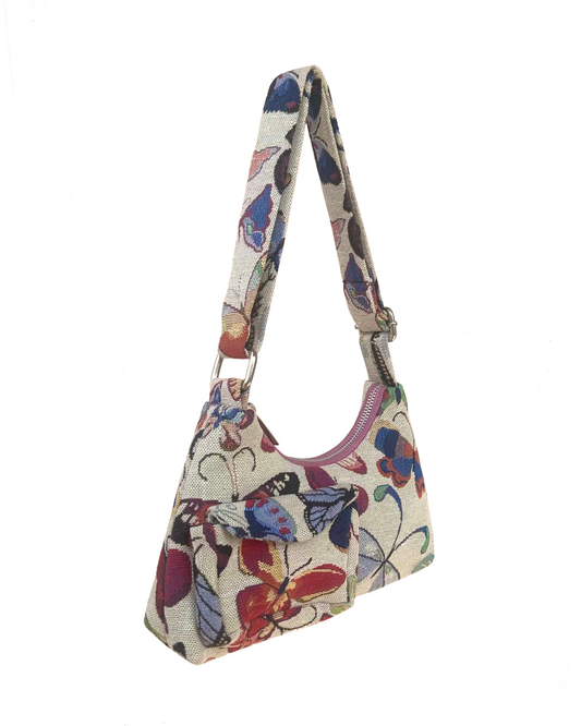 The Butterfly Cloth Baguette Bag