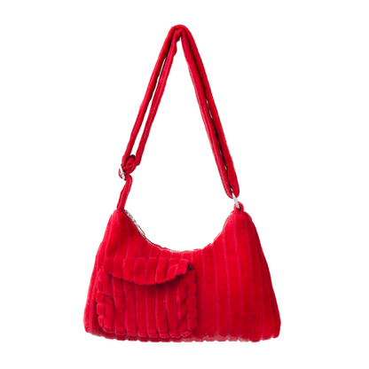 Red Stripes Baguette Bag