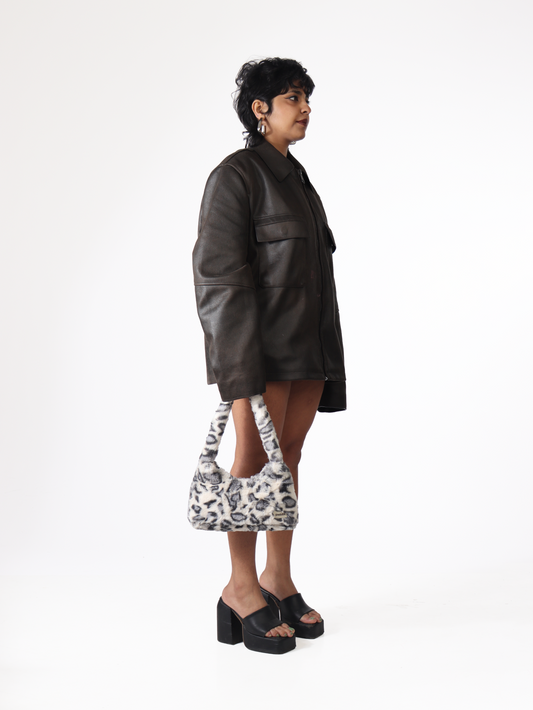 Cheetah Baguette Bag 1.0 (Grey)