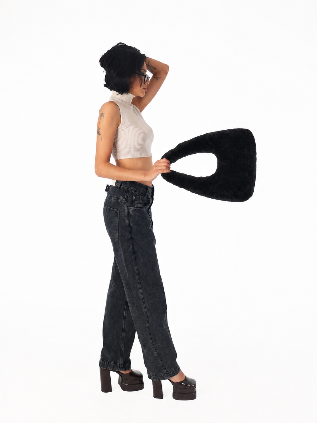 Charcoal Hobo Baguette