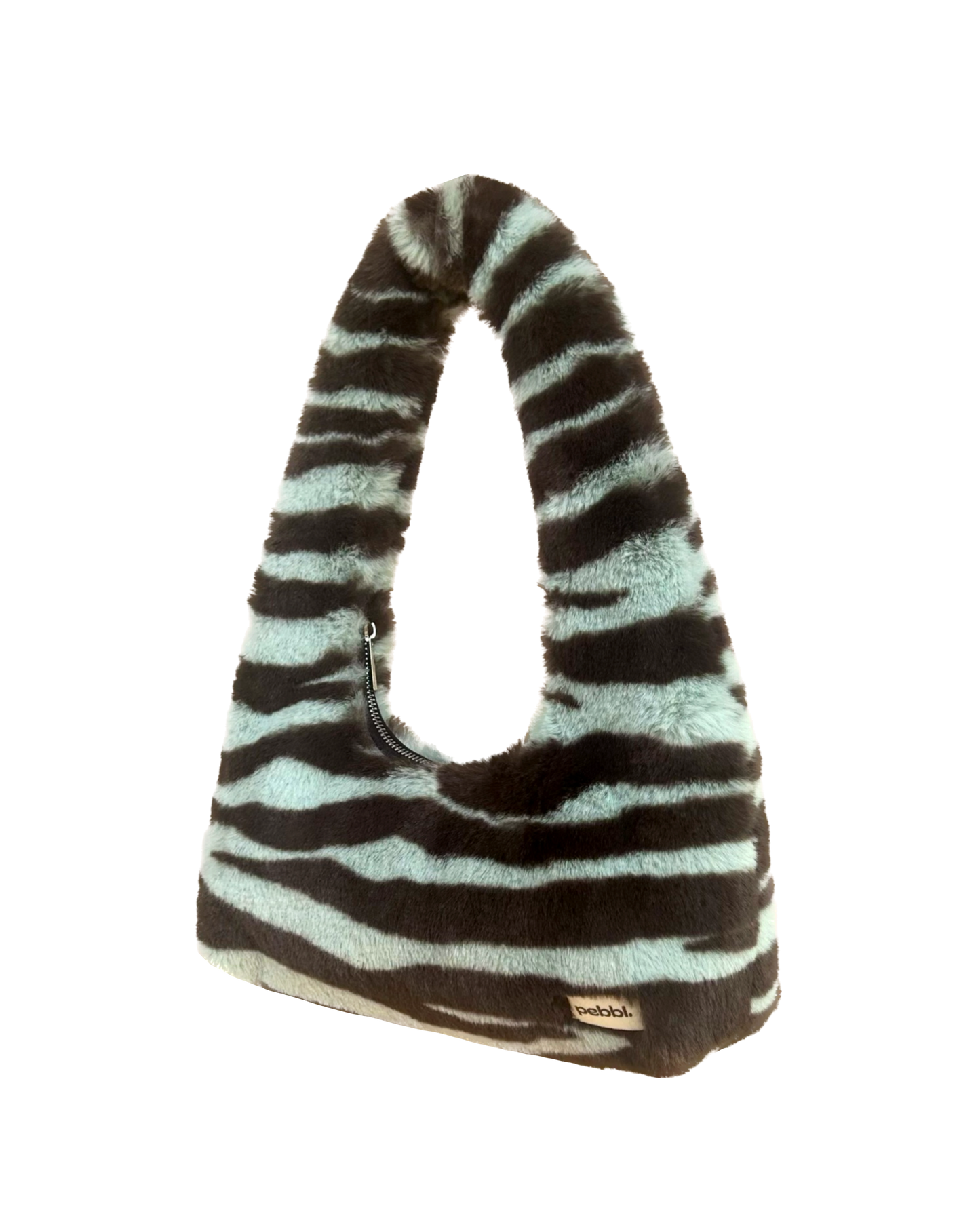 Zebra Hobo Baguette Bag