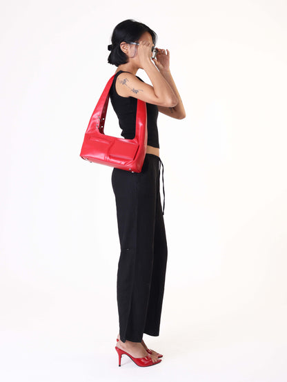 Red Mirror Shoulder Bag