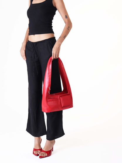 Red Mirror Shoulder Bag
