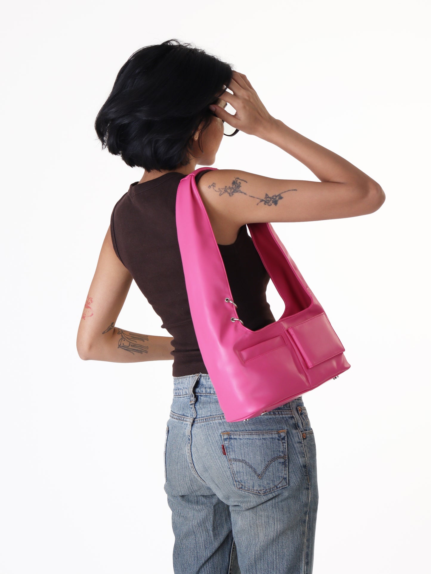 Pink Mirror Shoulder Bag