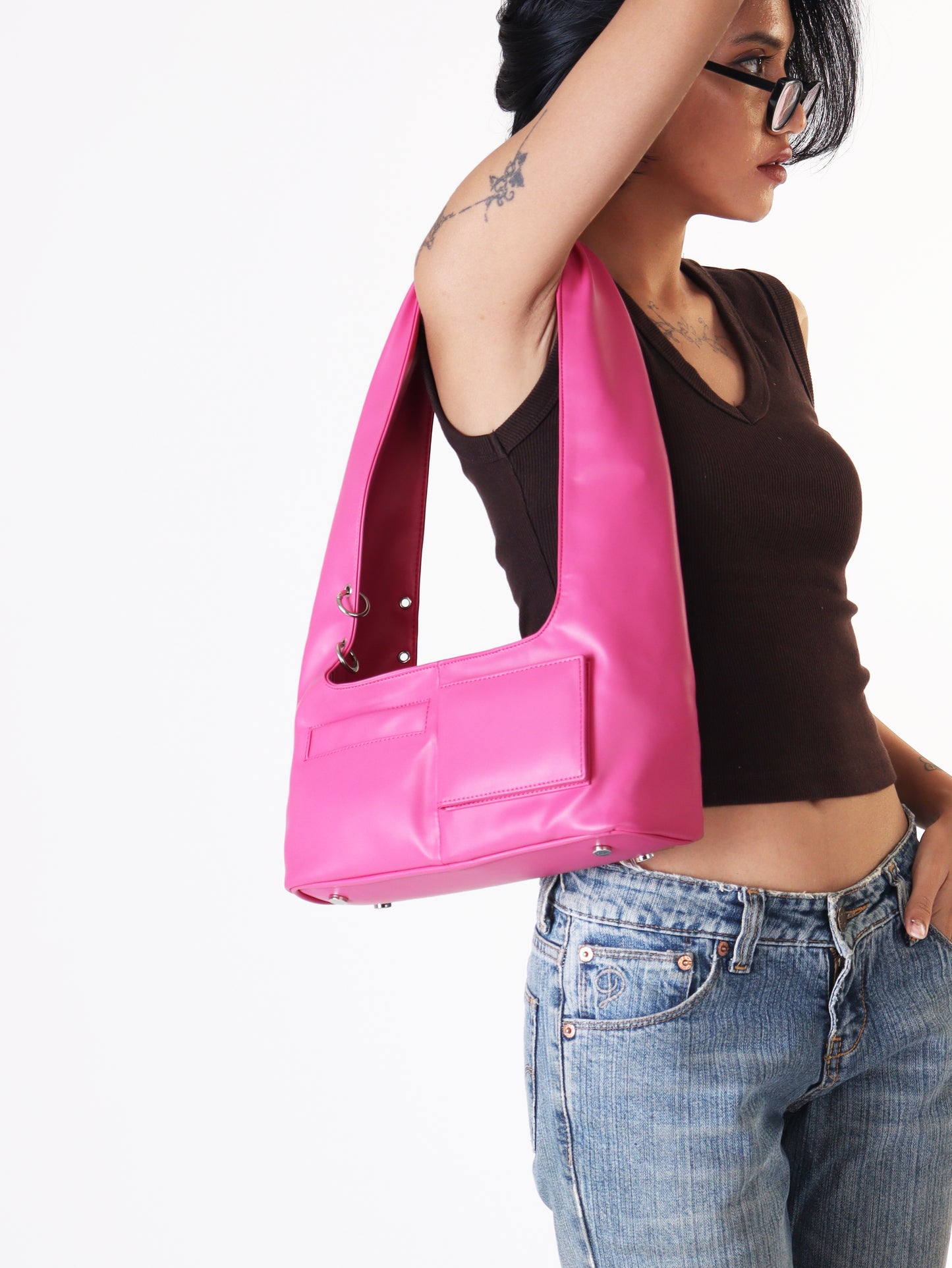 Pink Mirror Shoulder Bag