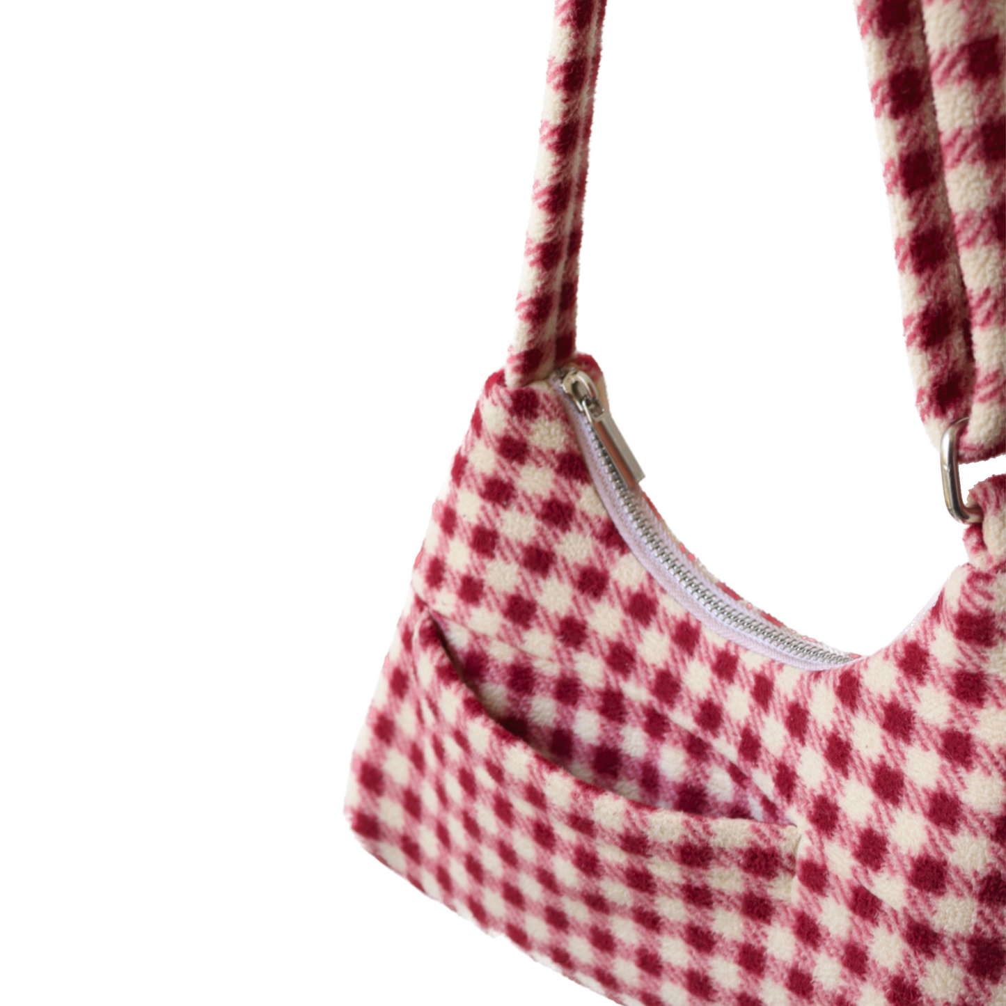 The Red Gingham Baguette Bag