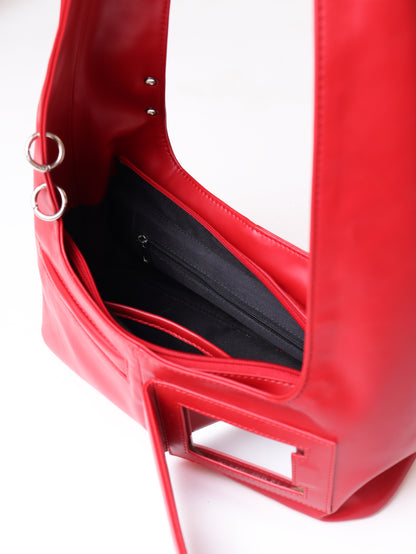 Red Mirror Shoulder Bag