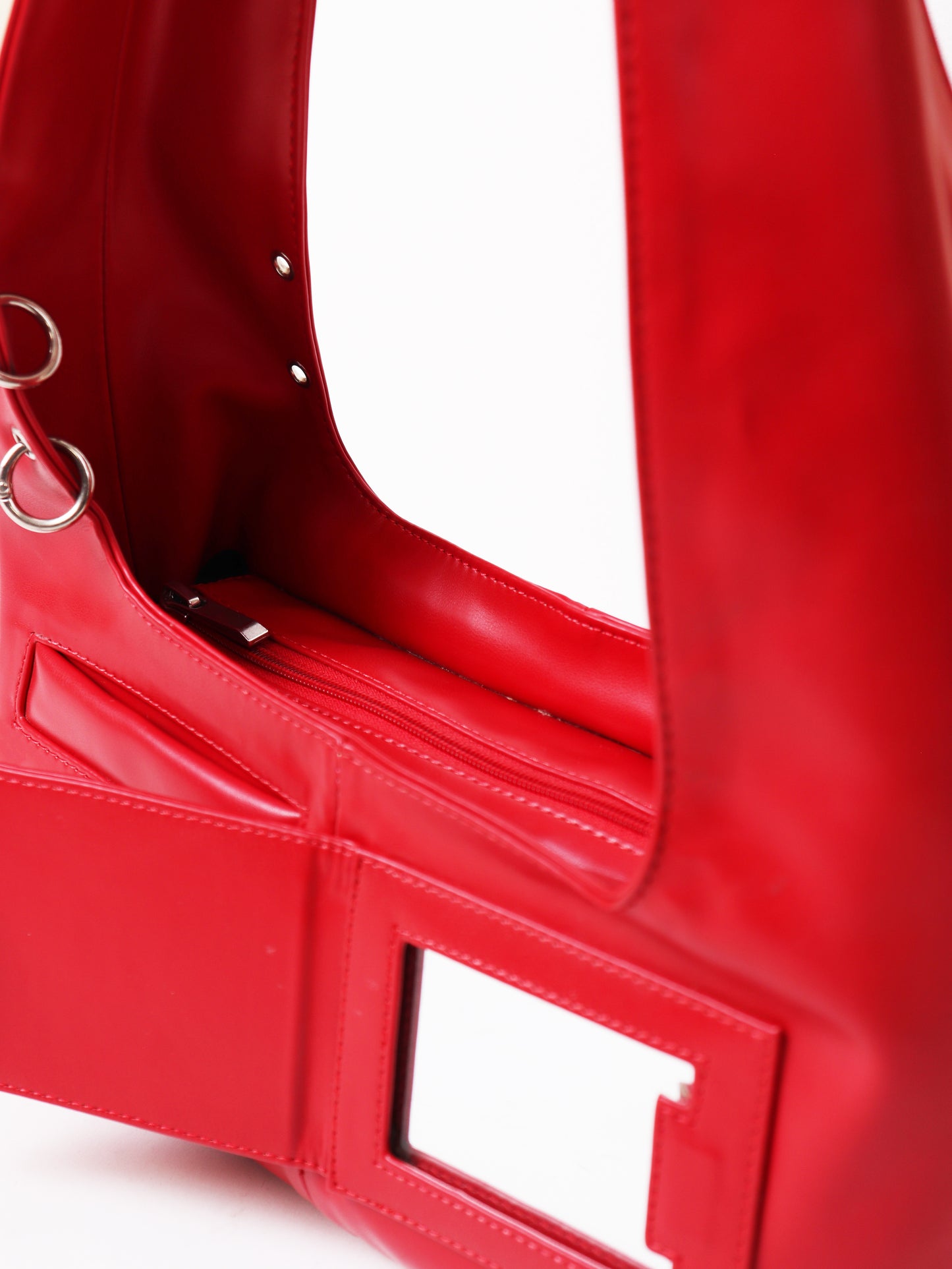 Red Mirror Shoulder Bag