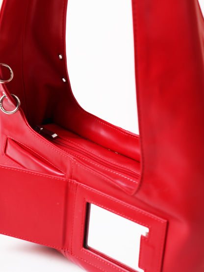 Red Mirror Shoulder Bag