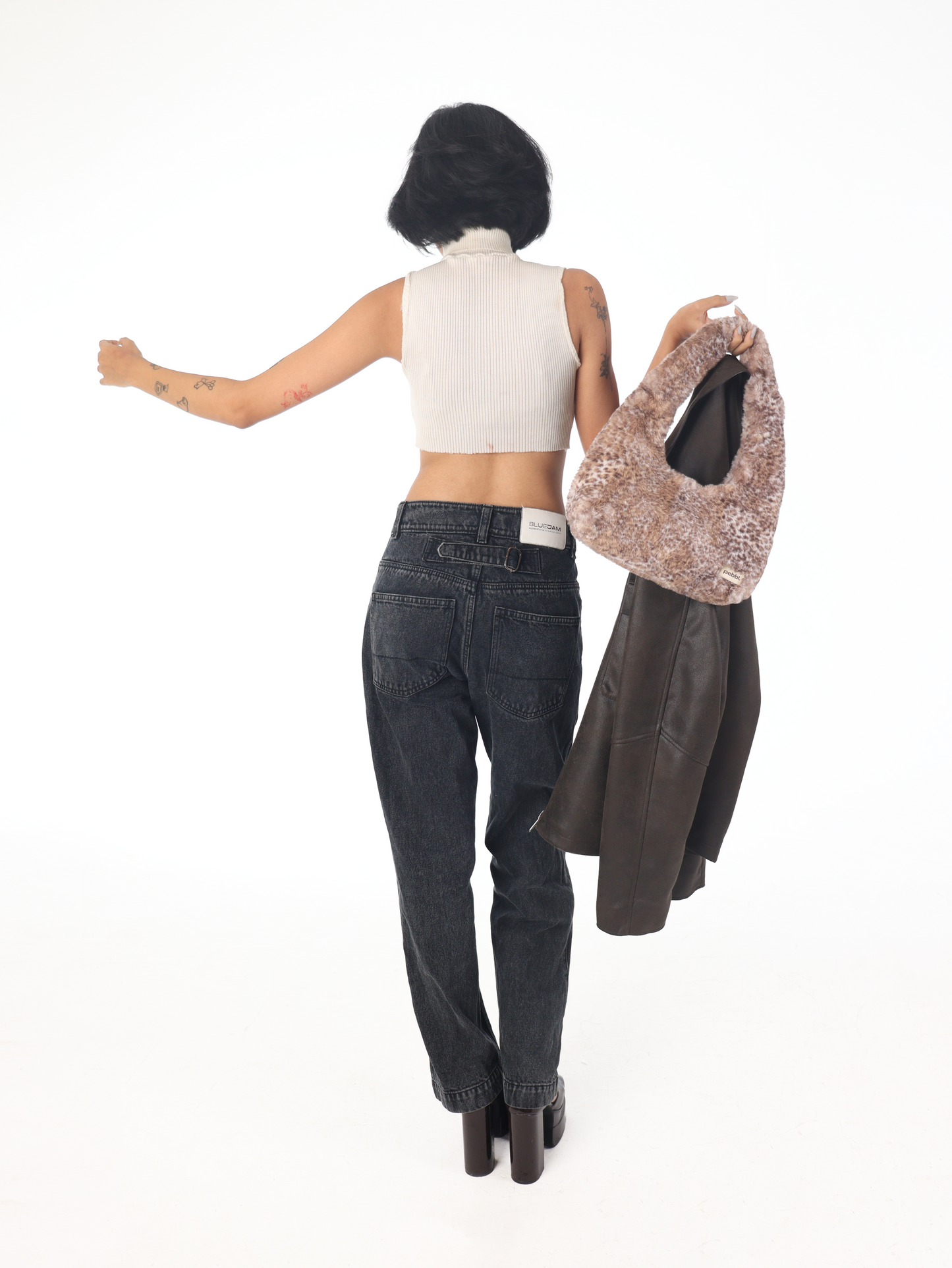 Brown Cheetah Hobo Baguette