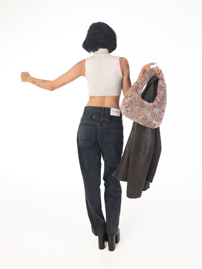 Brown Cheetah Hobo Baguette