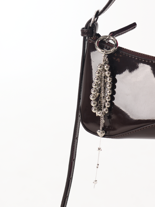 Chrome Heartz Bag Charm