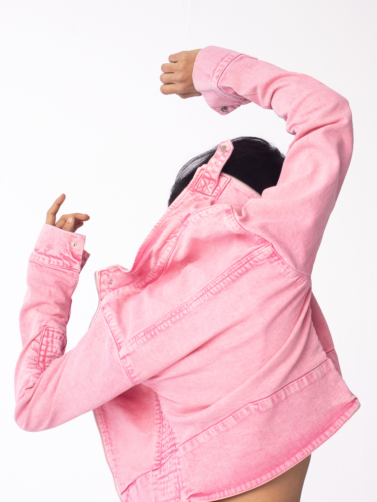 Y2K Biker Jacket (Pink)